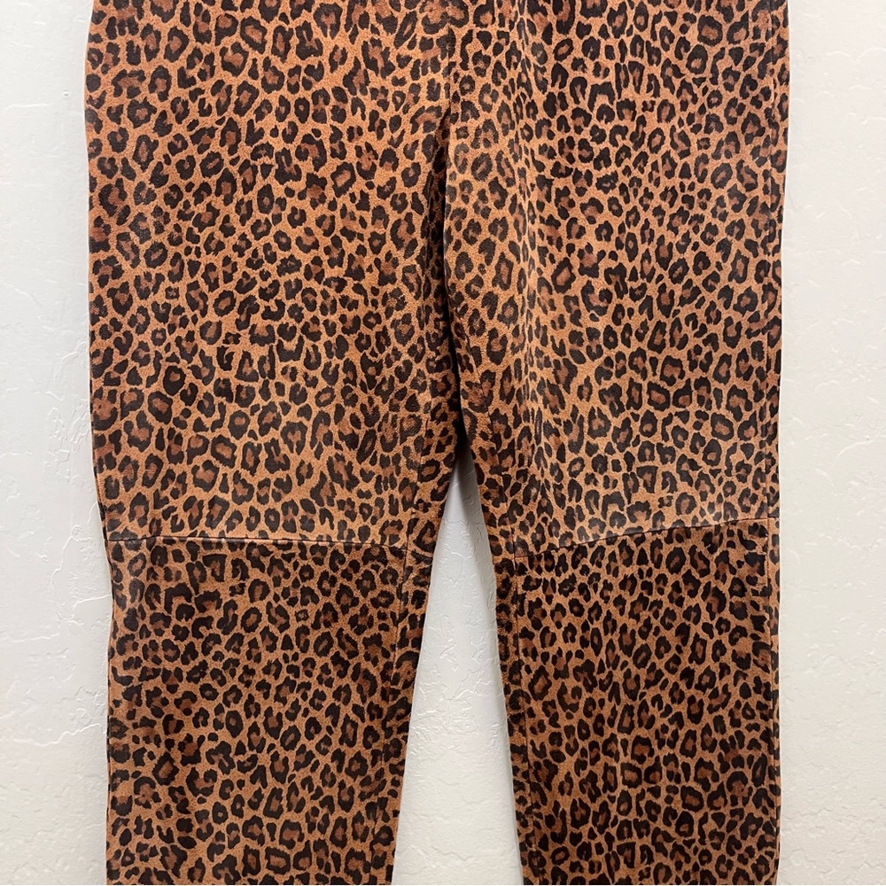 LPA Leopard Print Skinny Pants in Brown and Black - Picture 4 of 10